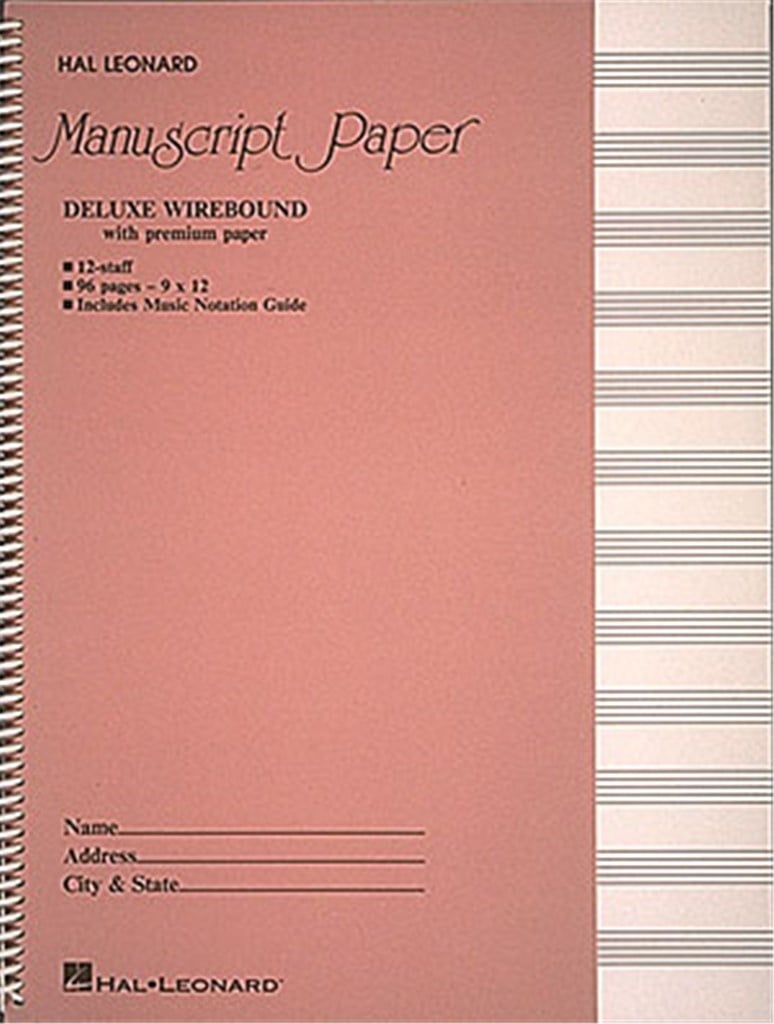 Deluxe Wirebound Premium Manuscript Paper